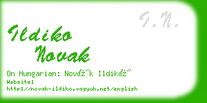 ildiko novak business card